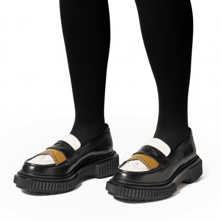 Type 203 - Mustard, ivory and black