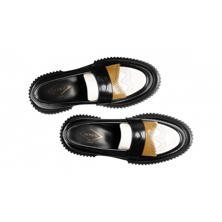 Type 203 - Mustard, ivory and black