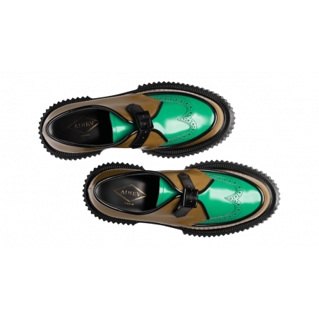 Type 198 Homme - Moutarde, vert et noir