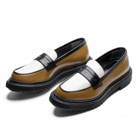 Type 159 Homme - Moutarde, ivoire et noir