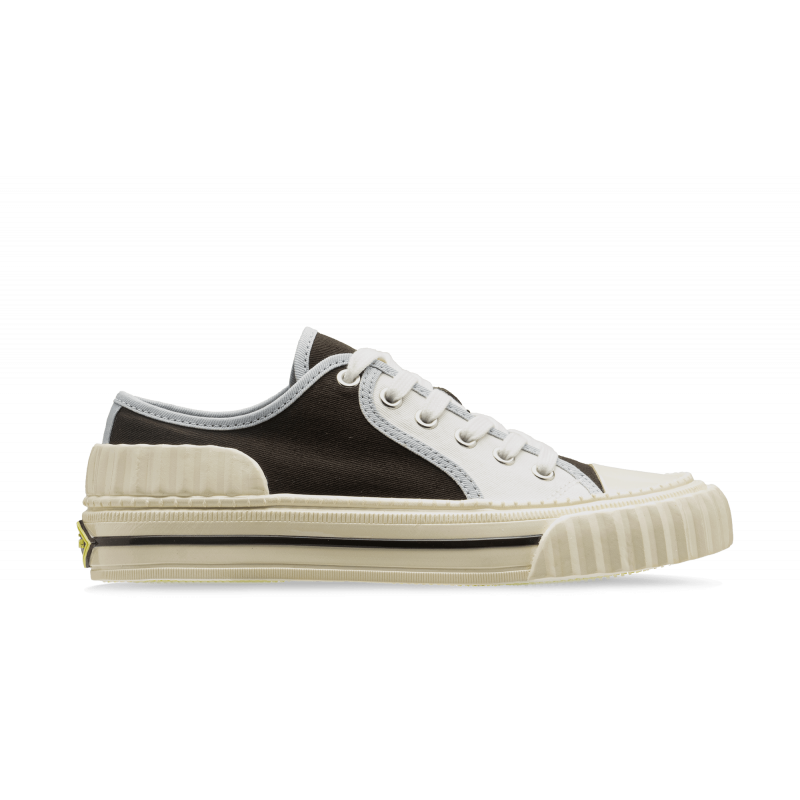 PAN PAN ! low Sneakers Men - Dark brown, white and pale blue