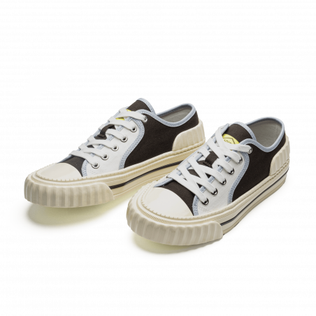 Sneakers PAN PAN ! low Homme - Marron, blanc et bleu ciel