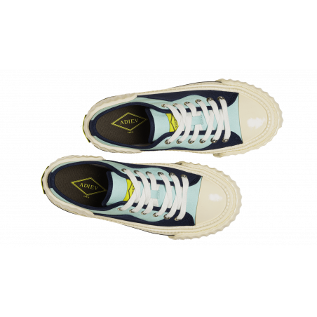 Sneakers PAN PAN ! low Femme - Bleu P.I.L. et bleu marine