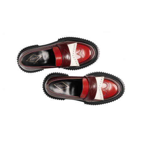 Type 203 - Burgundy, red and white
