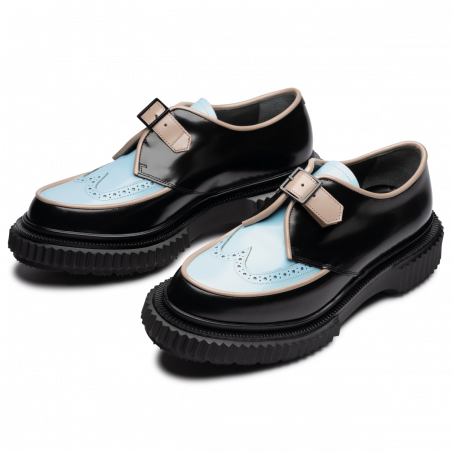 Type 198 Femme - Noir, bleu et beige
