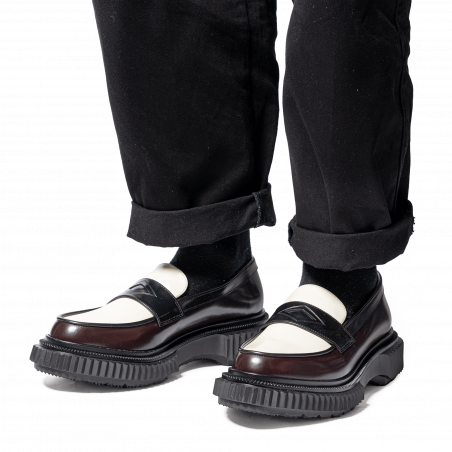 Type 182 Homme - Bordeaux, ivoire et noir