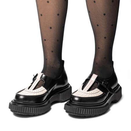 Type 204 Femme - Noir, ivoire et rose