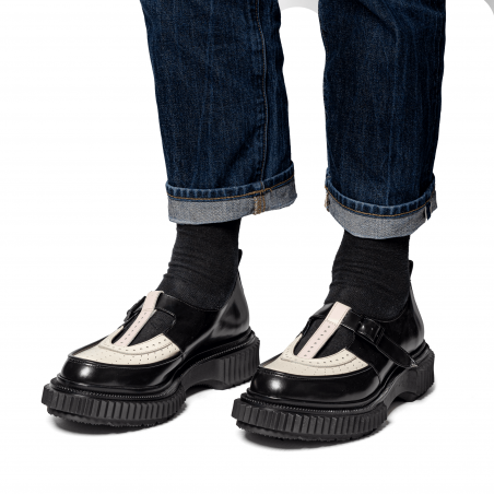 Type 204 Homme - Noir, ivoire et rose